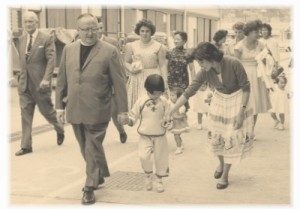 Reverend Osborne walking